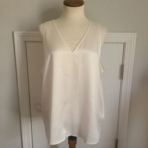 LILYSILK V-Neck Sleeveless Tank Top Size 12 Women's 100% Mulberry Silk Cami